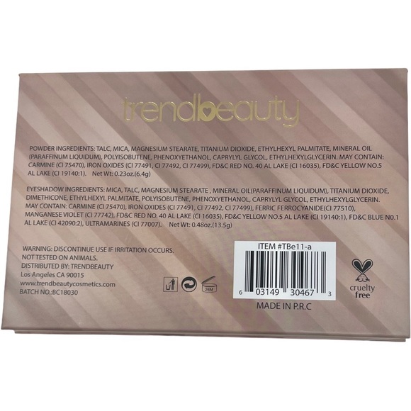 Trend Beauty Naturally Nude Eyeshadow Palette - Picture 6 of 8